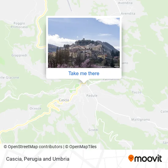 Cascia map