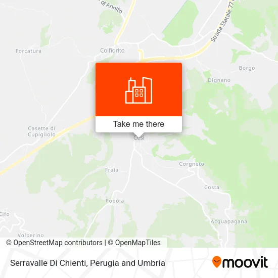Serravalle Di Chienti map