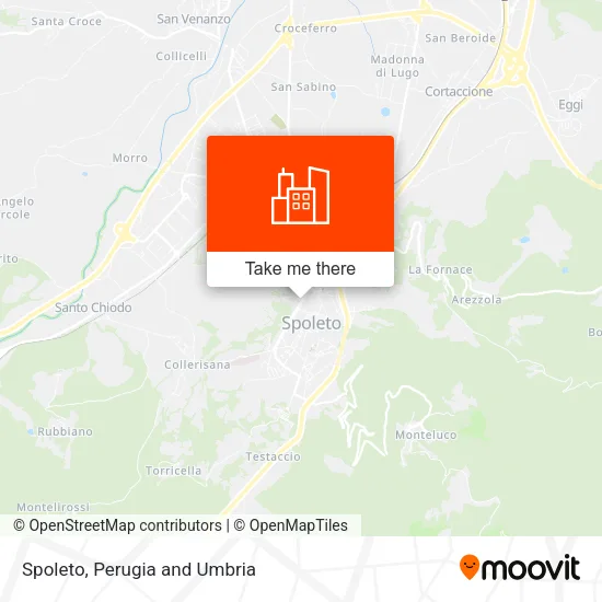 Spoleto map