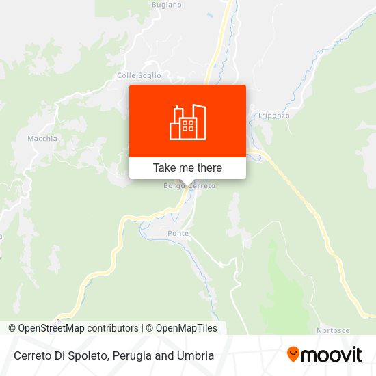 Cerreto Di Spoleto map