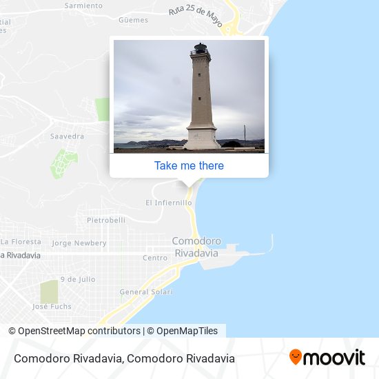 Mapa de Comodoro Rivadavia