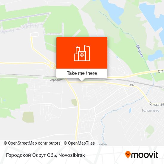 Городской Округ Обь map
