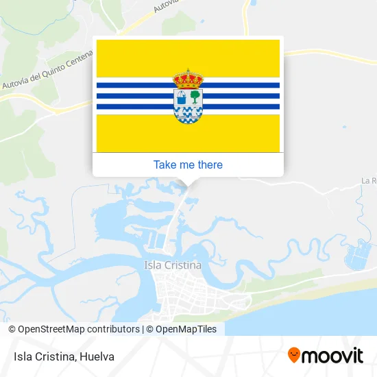 Isla Cristina map