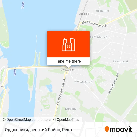 Орджоникидзевский Район map