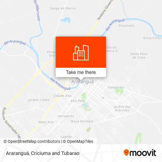 Araranguá map