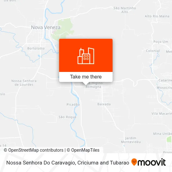 Nossa Senhora Do Caravagio map