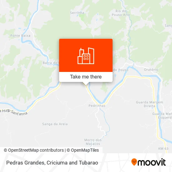 Pedras Grandes map