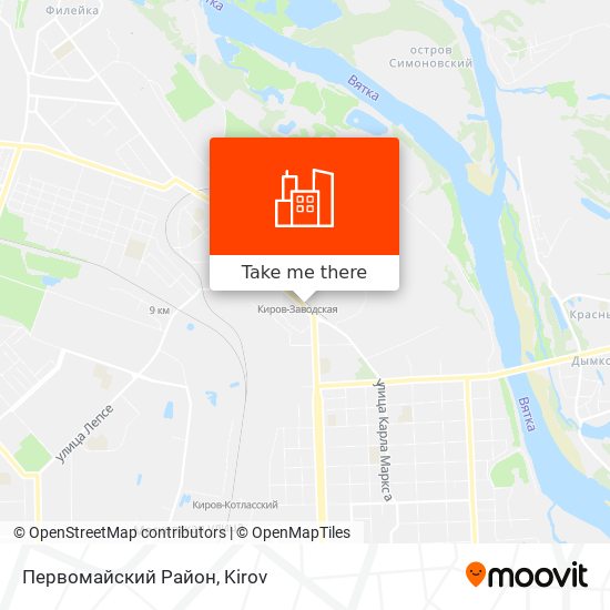 Первомайский Район map