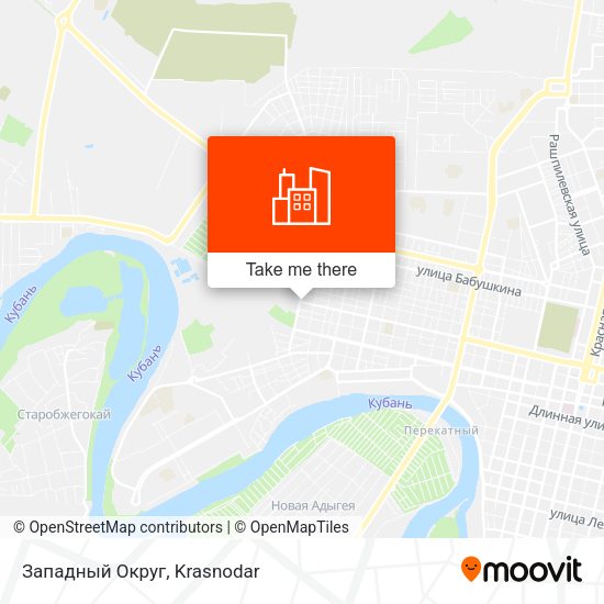 Западный Округ map