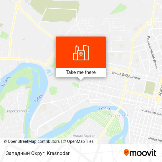 Западный Округ map