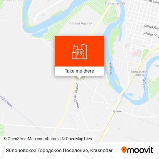 Яблоновское Городское Поселение map