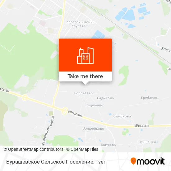 Бурашевское Сельское Поселение map