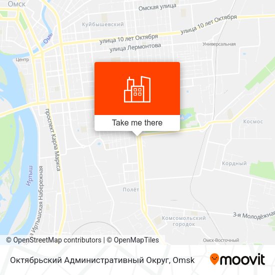 Октябрьский Административный Округ map