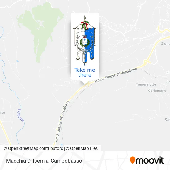 Macchia D' Isernia map