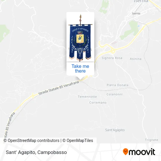 Sant' Agapito map