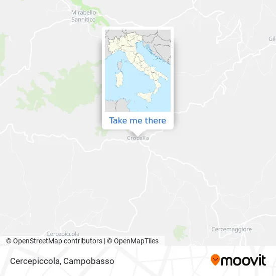 Cercepiccola map