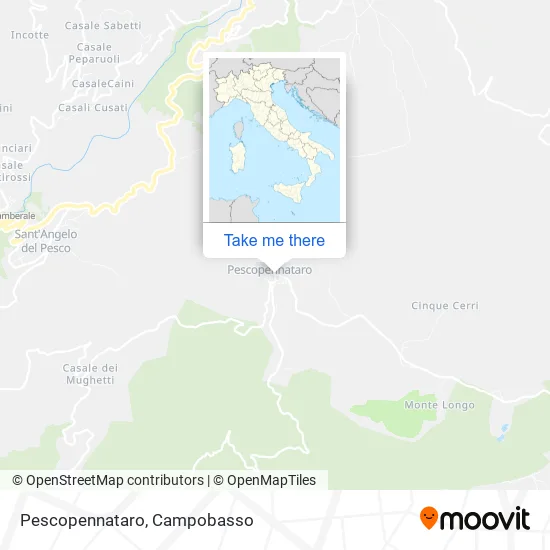 Pescopennataro map