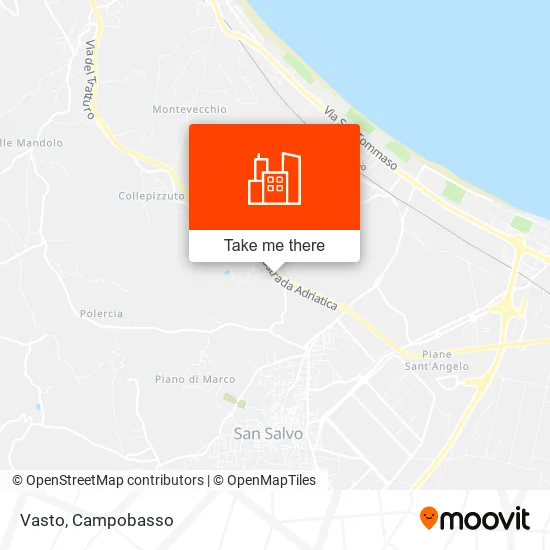 Vasto map