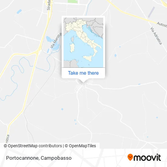 Portocannone map