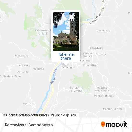 Roccavivara map