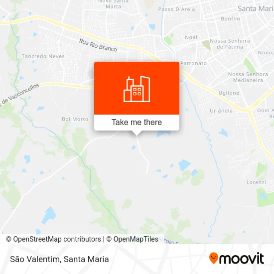 São Valentim map