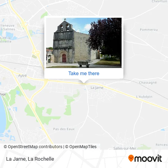 La Jarne map