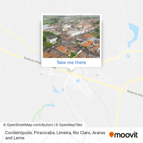 Cordeirópolis map
