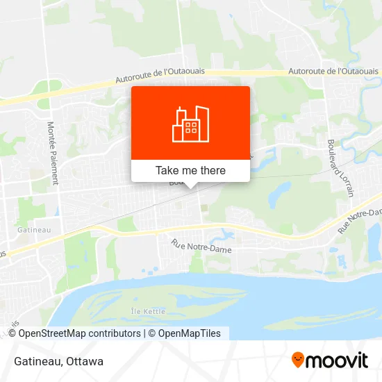 Gatineau map