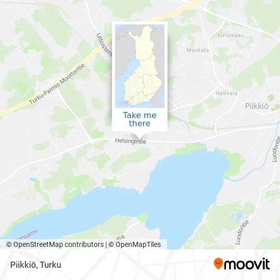Piikkiö map