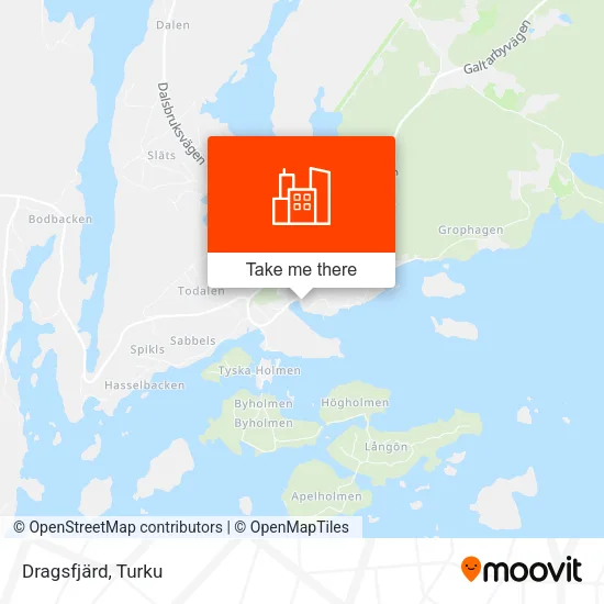 Dragsfjärd map