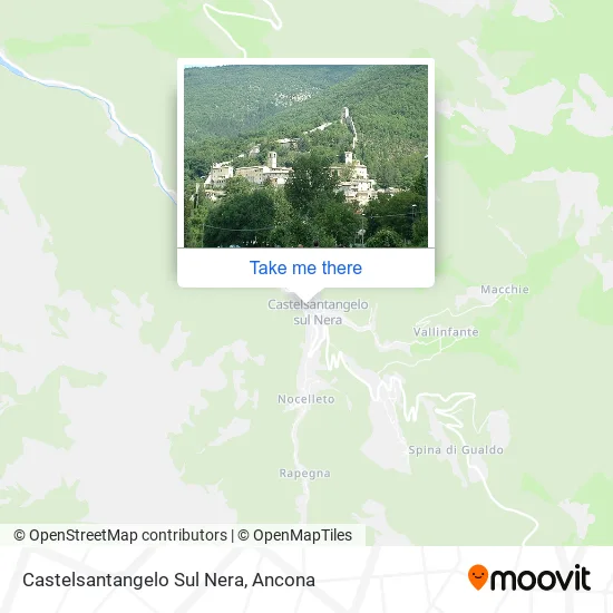 Castelsantangelo Sul Nera map
