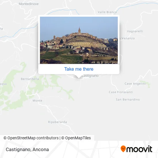 Castignano map