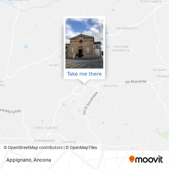 Appignano map