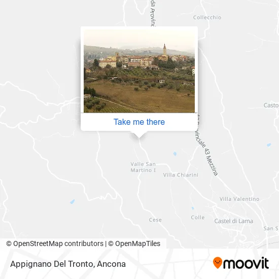 Appignano Del Tronto map