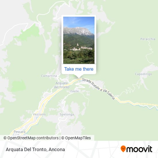 Arquata Del Tronto map