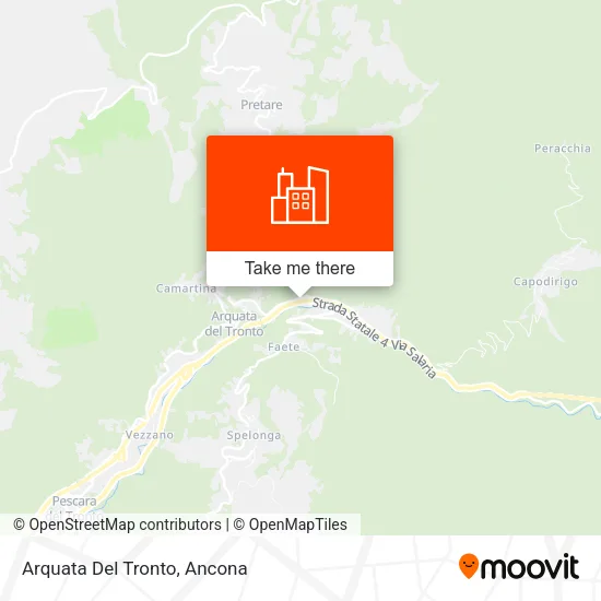 Arquata Del Tronto map