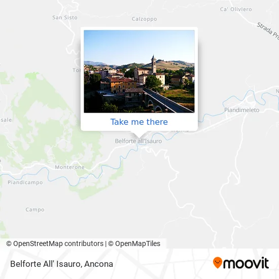 Belforte All' Isauro map