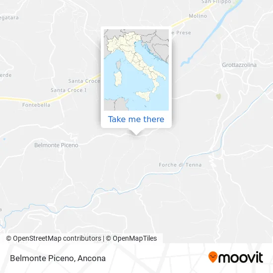 Belmonte Piceno map