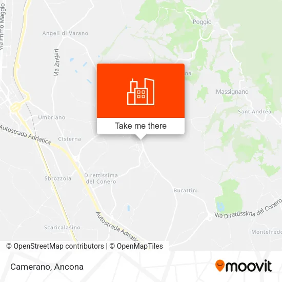 Camerano map