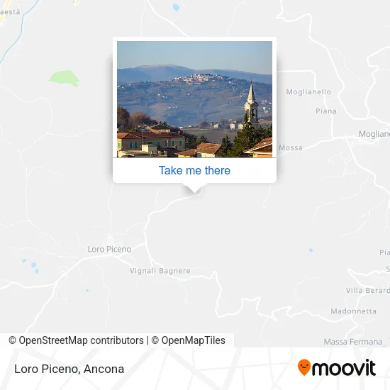Loro Piceno map