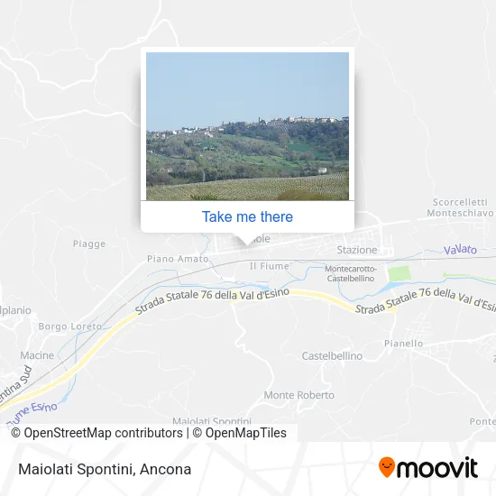 Maiolati Spontini map