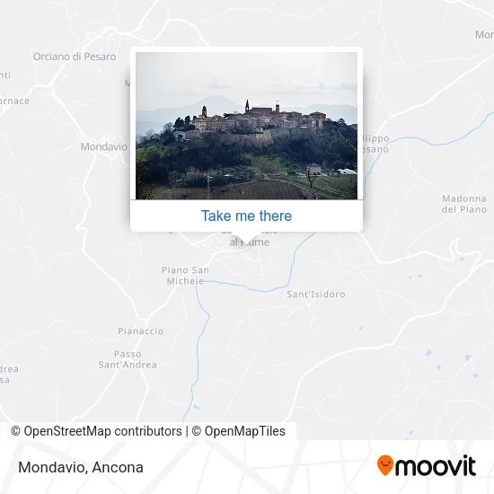 Mondavio map
