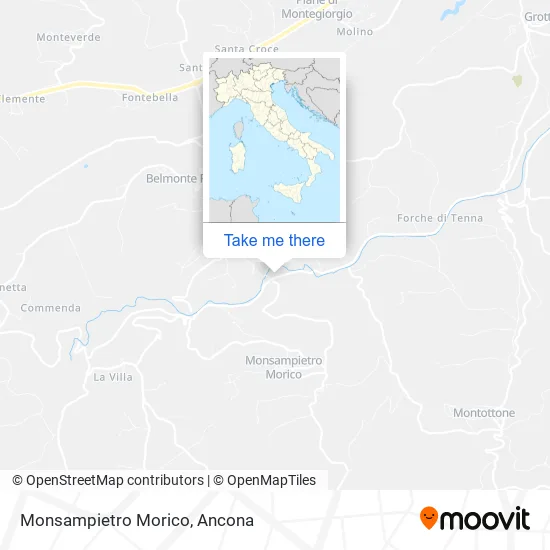Monsampietro Morico map