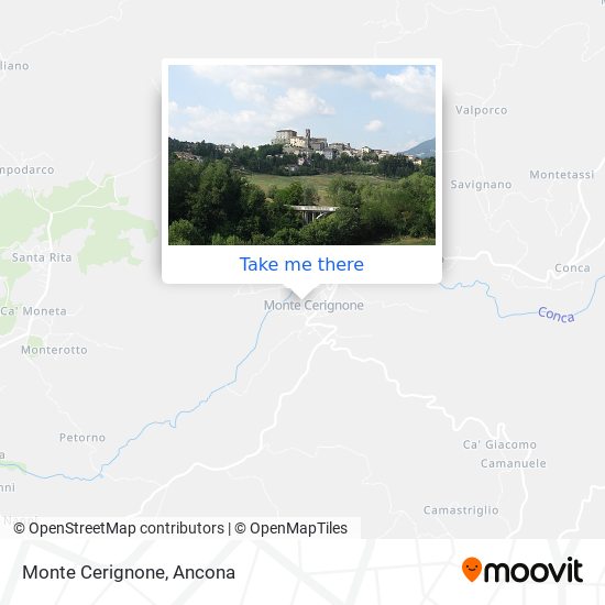 Monte Cerignone map