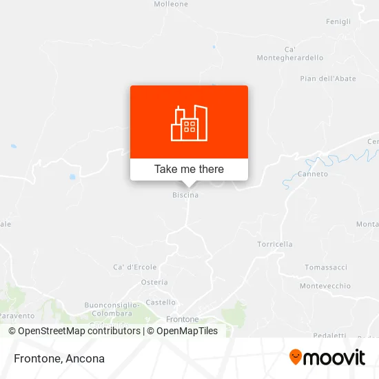 Frontone map