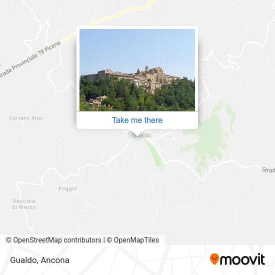 Gualdo map