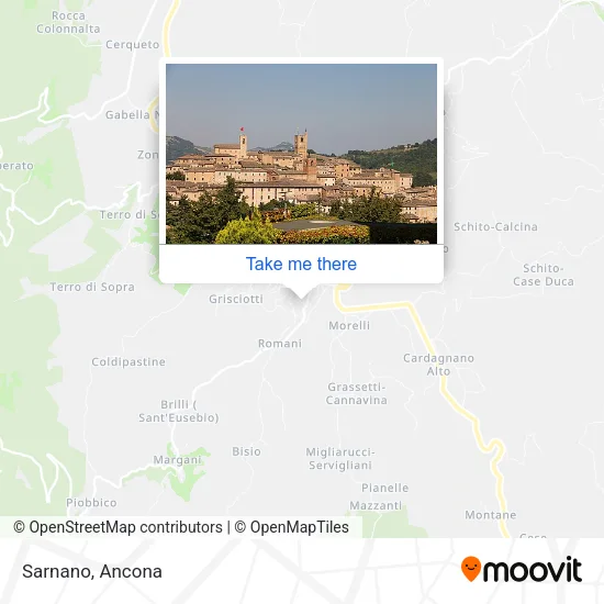 Sarnano map