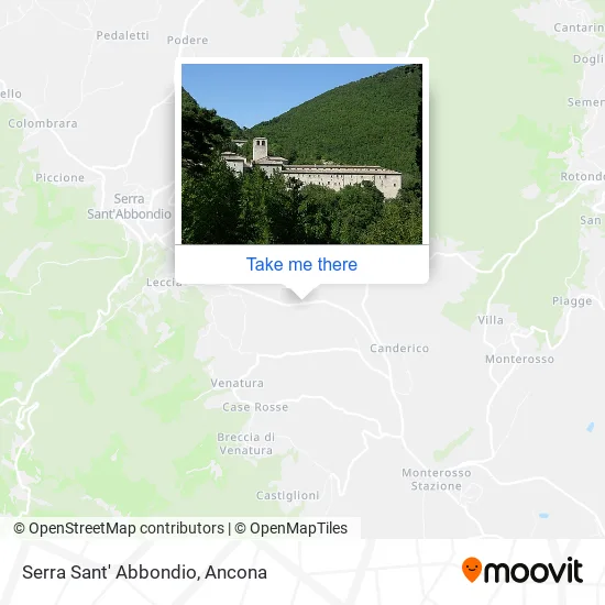 Serra Sant' Abbondio map