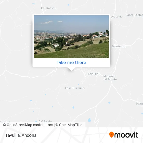 Tavullia map