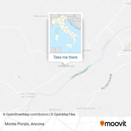 Monte Porzio map